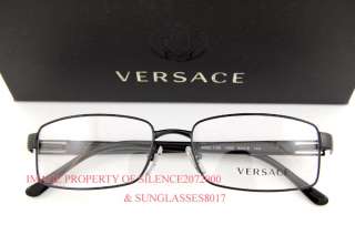   New VERSACE Eyeglasses Frames 1120 1009 BLACK for Men 100% Authentic