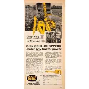  1966 Ad Gehl Chop King Chopper Tractor Accessories Part 