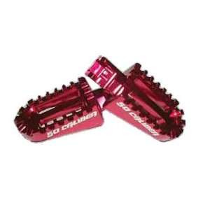  Red 50 Caliber Racing Oversize CNC Aluminum Footpegs for 