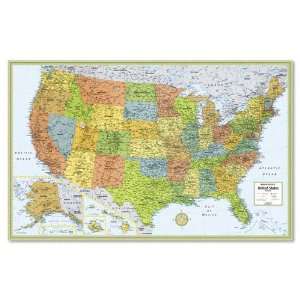  McNally  M Series Full Color Laminated United States Wall Map, 50 