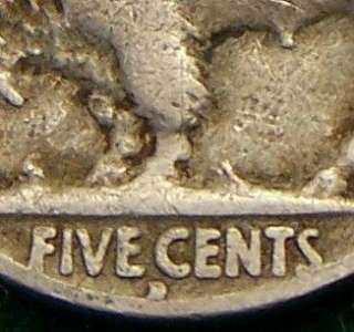 1934 D Buffalo Nickel   Good   G   Double Profile Error   #1087  