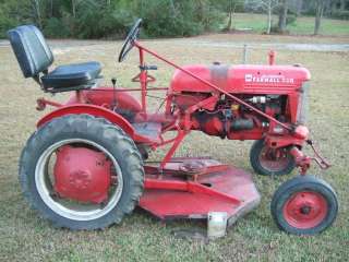 IH Farmall F Cub Tractor with Belly Mower  