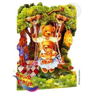   Swing Greeting Card, Teddy Bears Picnic (SSC48): Office Products
