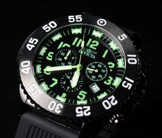 Invicta Mens Sport Luminary Swiss Chronograph Black & Green Watch 1107 