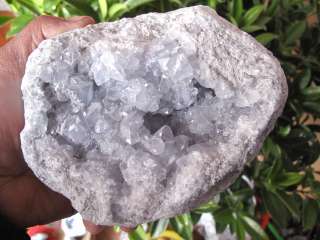 36lb Mineral Crystal Sparkling Blue Celestite Geode  