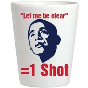  Obama Speech Shot Game Custom Ceramic Shotglass Kitchen 