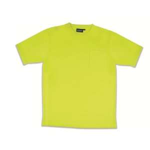 ERB 14212 9601 Non ANSI Hi Vizability Short Sleeve Jersey Knit T Shirt 