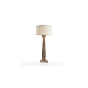 Arundel Handcarved Solid Wood/Acrylic Column Lamp by Arteriors Home 