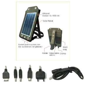  5V 830mA USB Portable Solar Panel Battery Charger for GPS 