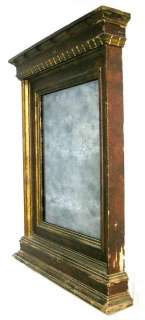 ANTIQUE VENETIAN MIRROR SILVERED LEADED GLASS CARVED WOOD FRAME SUPERB 