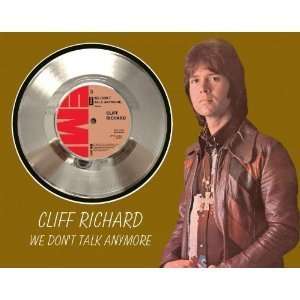    Cliff Richard We Dont Talk Framed Silver Record A3: Electronics