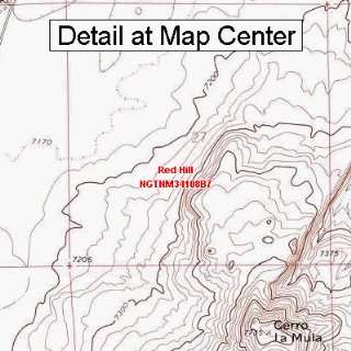   Topographic Quadrangle Map   Red Hill, New Mexico (Folded/Waterproof