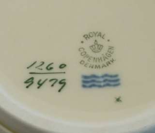 Vintage Royal Copenhagen 1260 Sugar Bowl No Lid RARE  