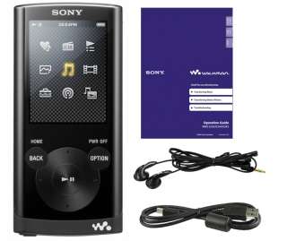 SONY NWZ E354 8GB FLASH MP3/MP4/ FM PLAYER 2” LCD BLACK 27242806504 