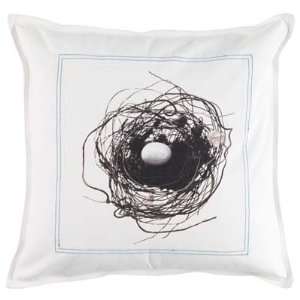  Aidan Gray Bird Nest Patch Pillow Cover: Home & Kitchen