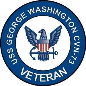 US Navy USS George Washington CVN 73 Ship Veteran Decal Sticker 3.8 6 