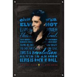  HUGE LAMINATED / ENCAPSULATED Elvis Presley RocknRoll 