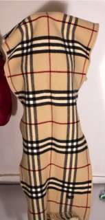 Rare authentic Burberry plaid wrap shawl poncho cape stole  