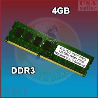 DDR3 4GB DDR 3 PC3 10600 1333 MHZ 240 PIN 4G PC MEMORY  