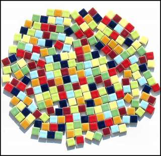 CERAMIC TILE, 3 LBS (1   6 colors) 1470 TILES  