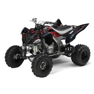AMR Racing Yamaha Raptor 700 ATV Quad Graphic Kit   Toxicity: Black 