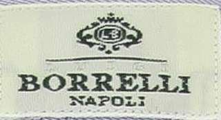 New $425 Borrelli Light Blue Shirt 17.5/44  
