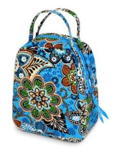   Vera Bradley Bali Blue Lunch Bag (7.25x9.5x5) by 