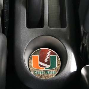 Miami Hurricanes Absorbent Auto Coaster