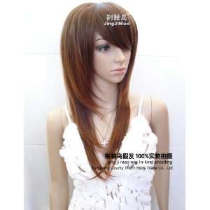   Wavy Curly Hair wig for Sexy Lady Free Shipping Light Brown: Beauty