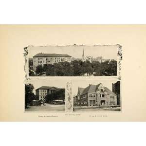  1915 Print Chicago Illinois Landmarks Newberry Library 