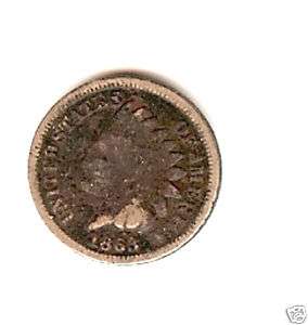 Indian Head Cent, 1863  