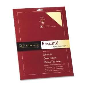  Southworth Resume Paper & Envelope Kit,Letter   8.5 x 11 