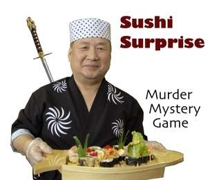sushi surprise laugh until sushi comes out of your nose for 8 players 