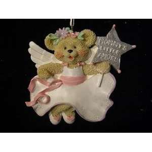  8079 Mommys Lil Angel Teddy (White Dress) Personalized 