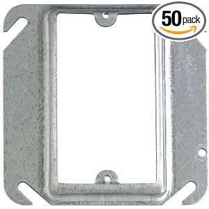 Steel City 52C13 Device Cover, Square, Raised, 4 Inch, Galvanized, 50 