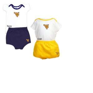  West Virginia Diaper Set   Gold Logo Baby
