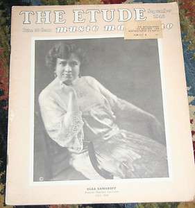 Vintage THE ETUDE Music Magazine September 1948 1940s  