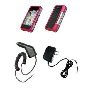  Motorola Backflip MB300   Premium Hot Pink Rubberized Snap 