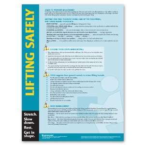  Lifting Safely Poster: Office Products