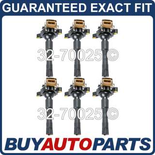 NEW IGNITION COIL SET FOR BMW M3 Z3 3 & 5 SERIES 6 CYL  