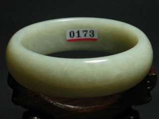 Hetian Nephrite Jade Bangle Bracelet 6.1cm + Cert. NEW  