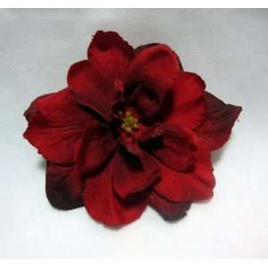  Red Delphinium Flower Hair Clip: Beauty