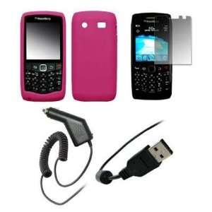  BlackBerry Pearl 9100   Premium Hot Pink Soft Silicone Gel 