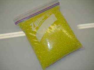 YELLOW VINYL PLASTIC PELLETS 4 POUNDS FREE SHIPPING!!!  