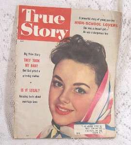 TRUE STORY MAY 1956 ROMANCE MAGAZINE Fun Ads & Recipes  