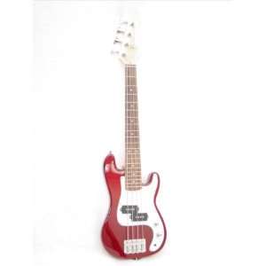   MINI BASS GUITAR   RED   CHILDRENS 36 inches WOW Musical Instruments