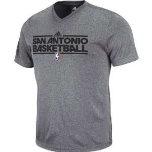  Adidas San Antonio Spurs Pre Game Fitted T Shirt Large 