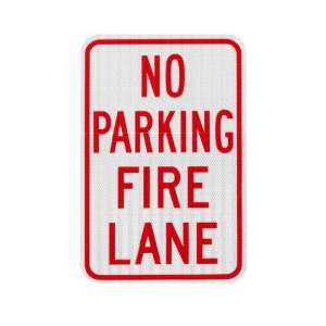 Elderlee, Inc. 9912.1 No Parking Sign, Fire Lane .100 Aluminum, 12 x 