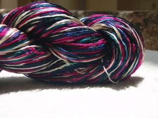 each skein 8 ply composition 100 % mulberry silk yarn