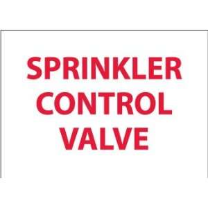 Fire, Sprinkler Control Value, 10X14, Rigid Plastic:  
